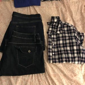 Old Navy skinny 16 tall curvy fit dark denim NWOT